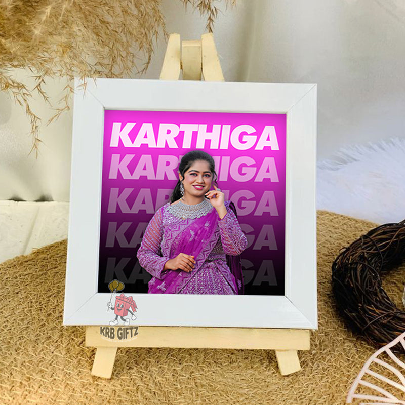 Trendy Personalized Name Frame