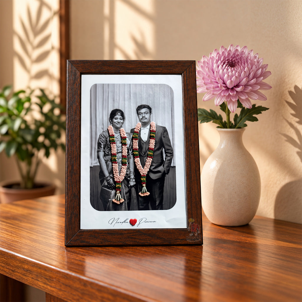 Personalized Embroidery Wedding Couple Photo Frame❤️