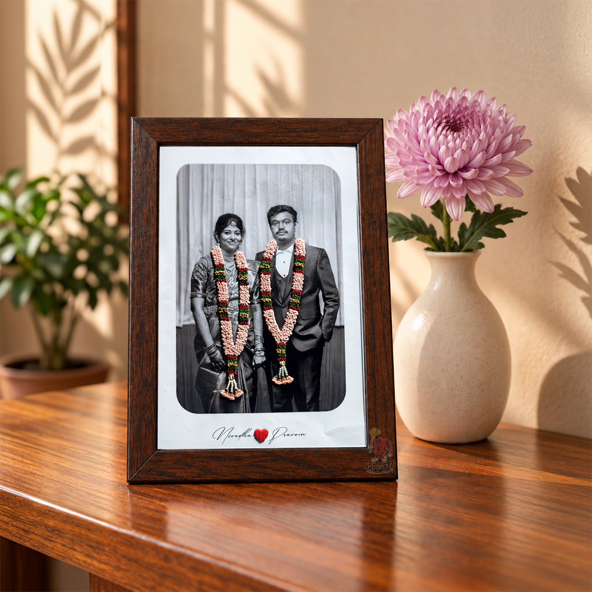 Personalized Embroidery Wedding Couple Photo Frame❤️
