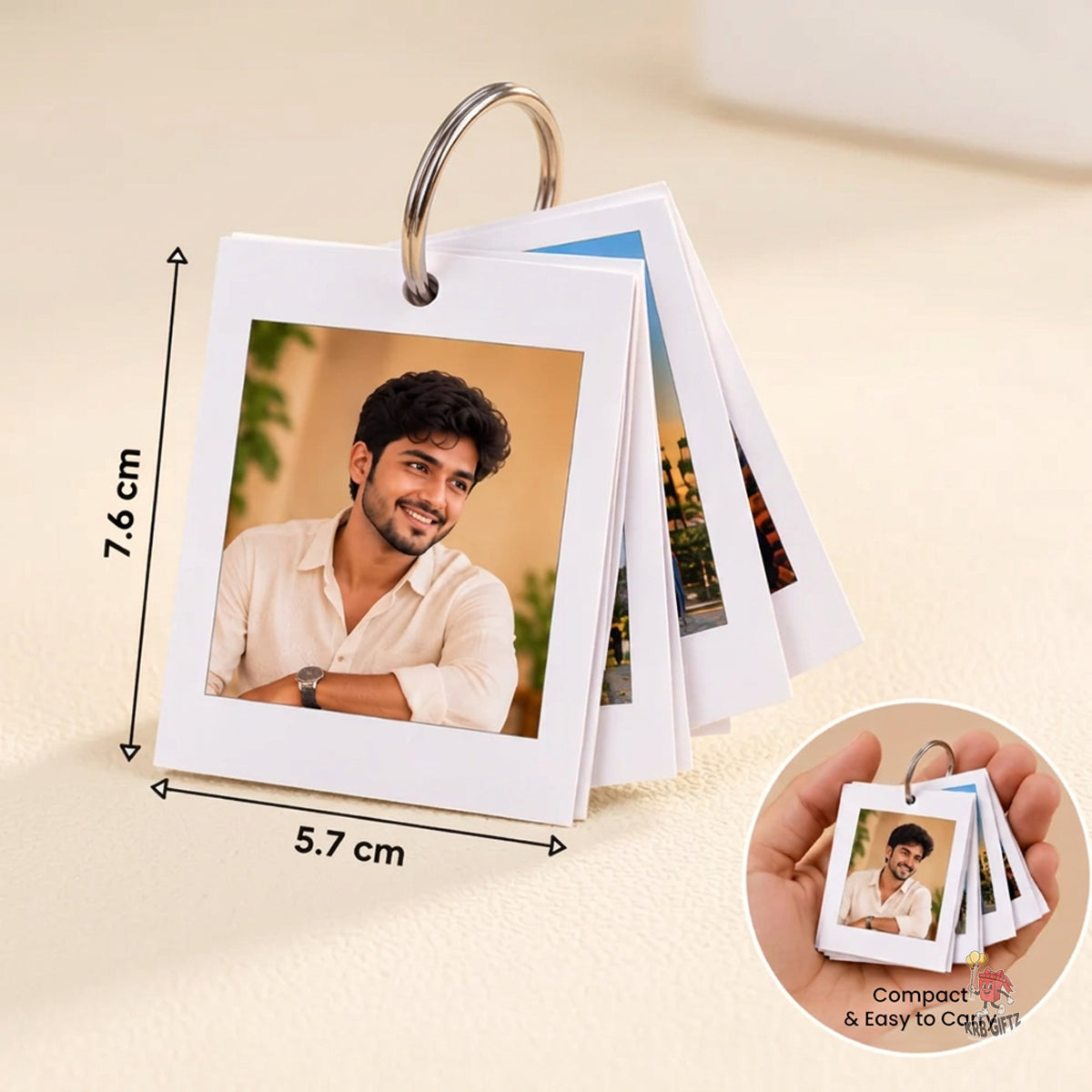 Mini Polaroid Ring Album