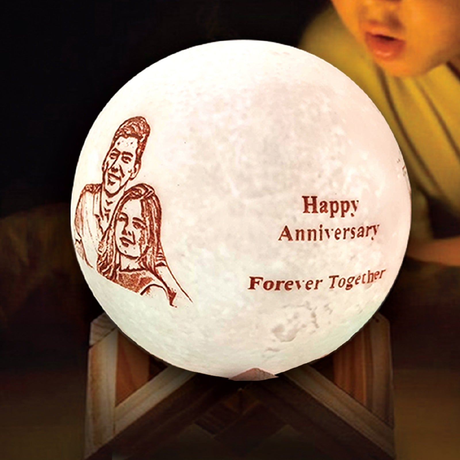 Photo Moon Ball With Stand [contact us on whatsapp]