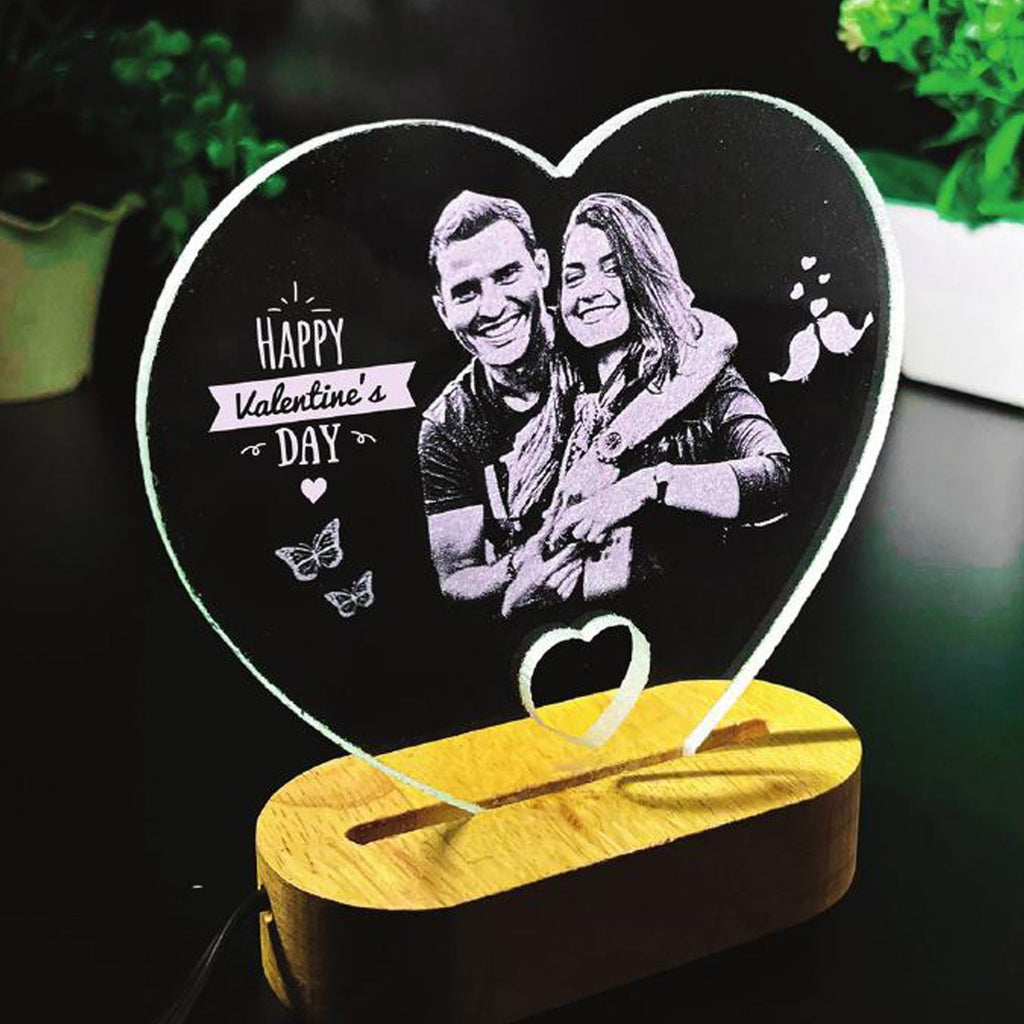 Heart Model Glass - ENGRAVING 5x6 inch [Contact us on whatsapp]