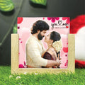 Unique Wooden Photo Table Top 6x6 inch [contact us on whatsapp]
