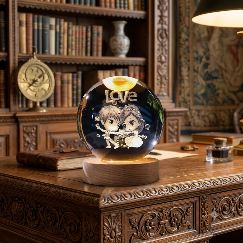 Crystal Ball Lamp [Love]