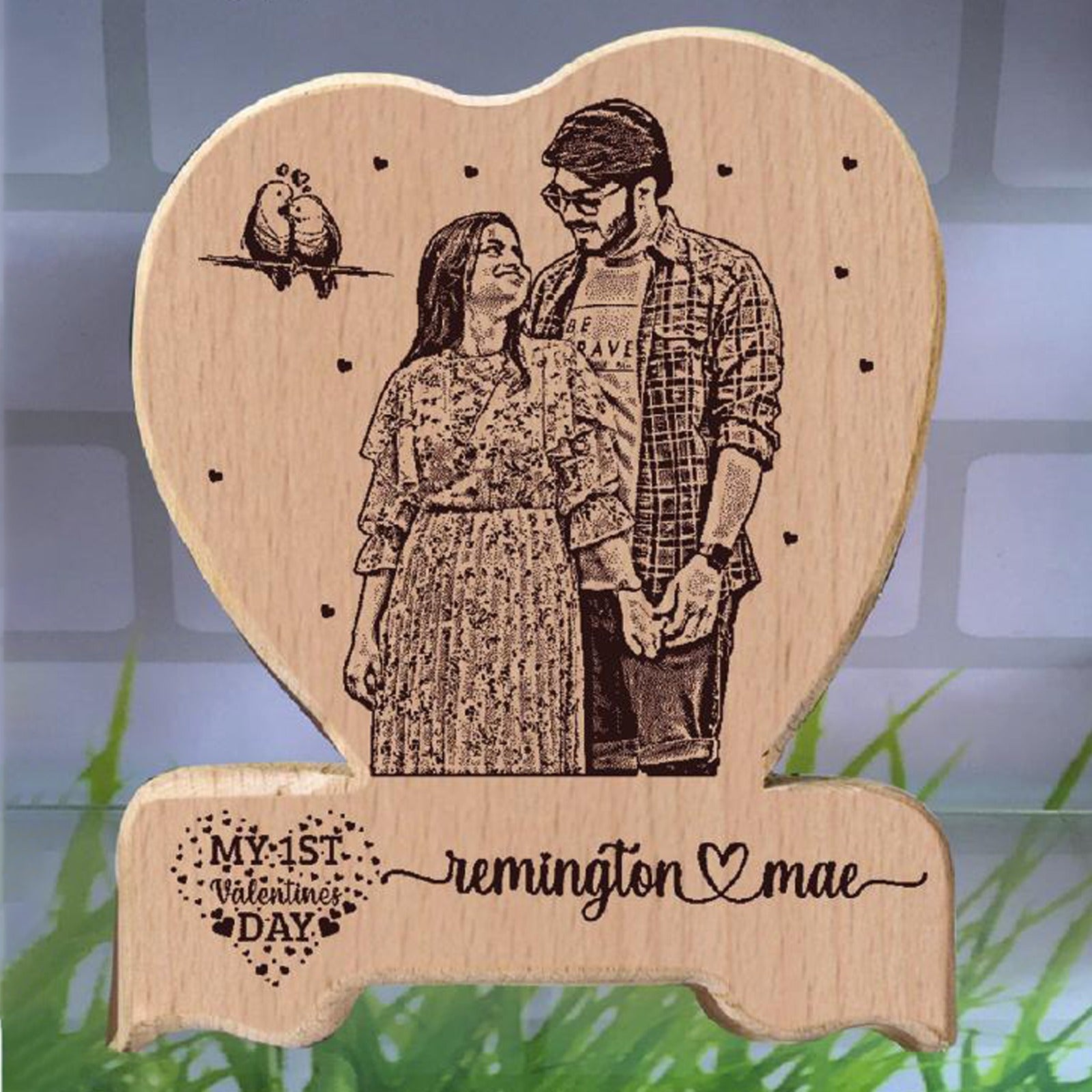 Customize Wooden Engraving [Contact us on Whatsapp] 8x10inch