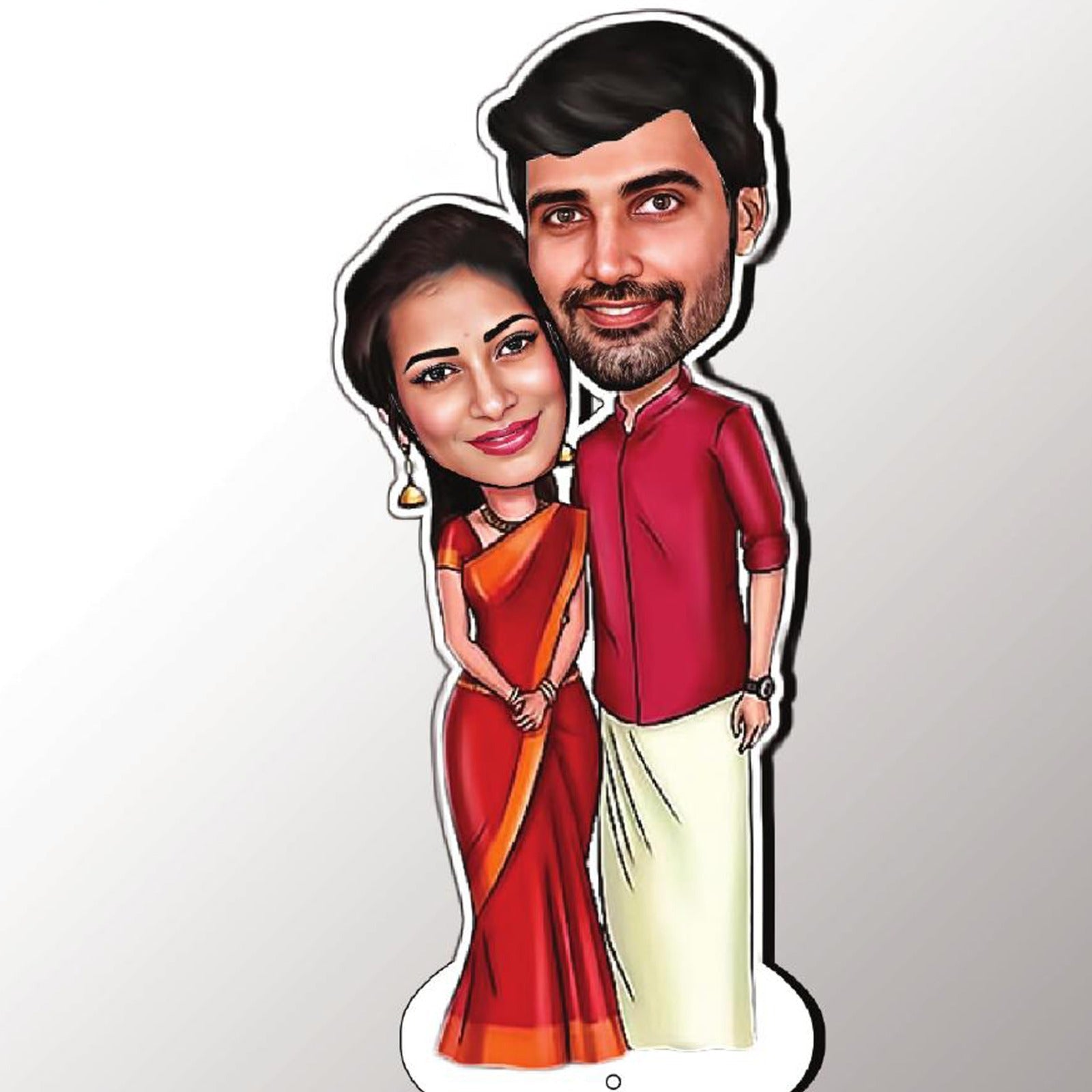 Couplen Caricature Cutout-Mdf 2d miniatures [Order USING Whatsapp]