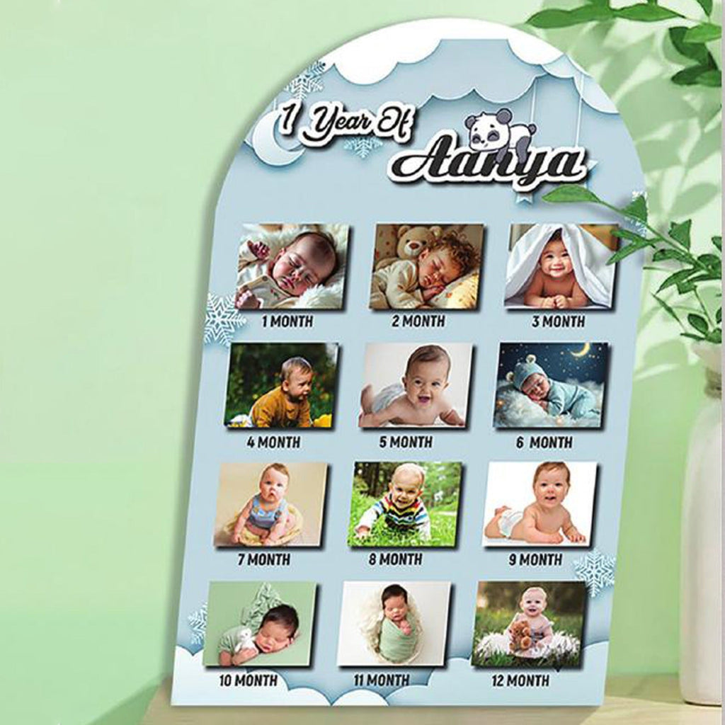 Years of Baby Frame [Customized Background and Images] 12X18in Order via Whatsapp