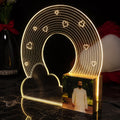 Acrylic Product with Wood Base [contact us on whatsapp] 8x8 inch