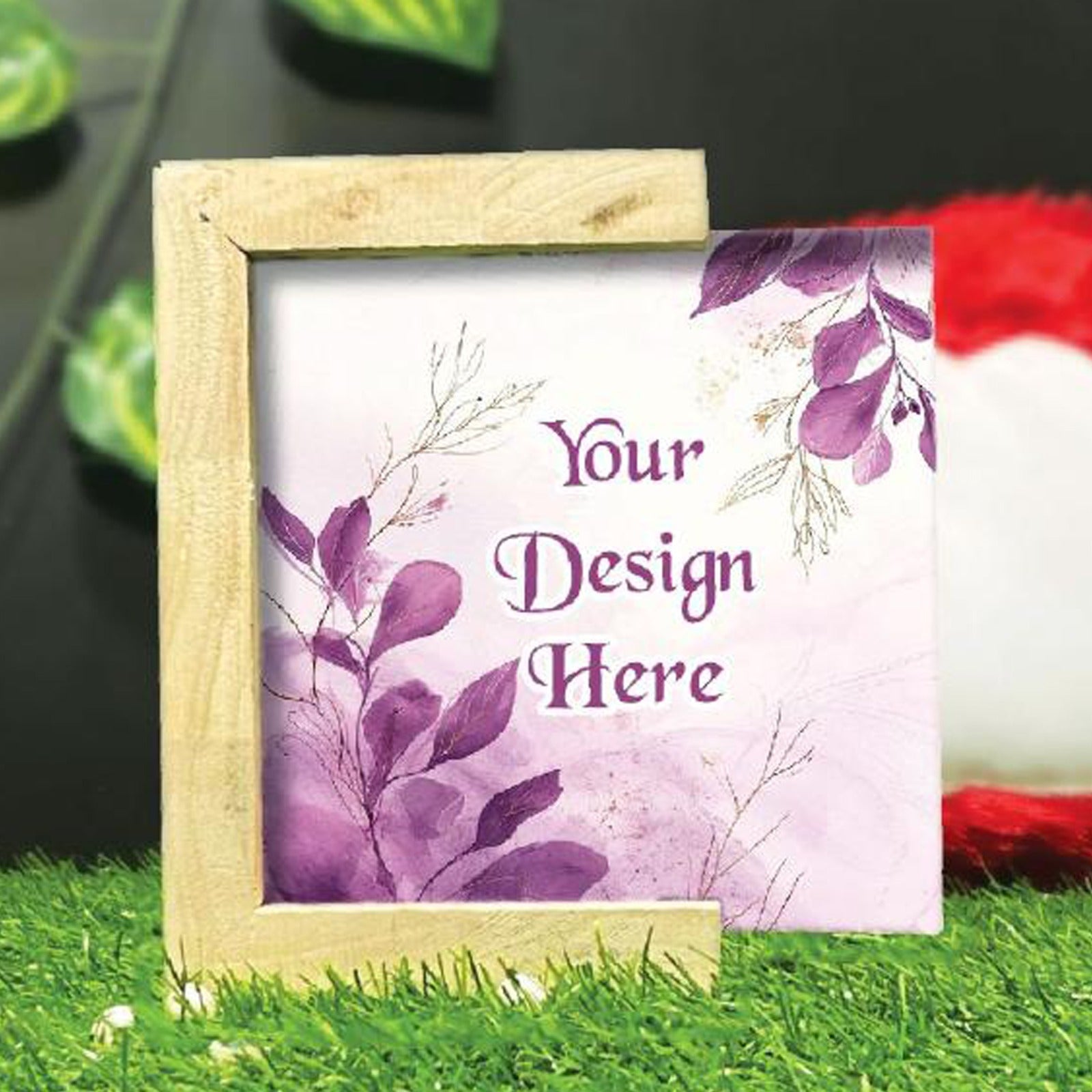 Unique Wooden Photo Table Top 6x6 inch [contact us on whatsapp]